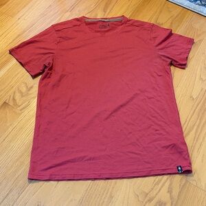 Smartwool Merino blend short sleeve tee shirt size medium brick red
